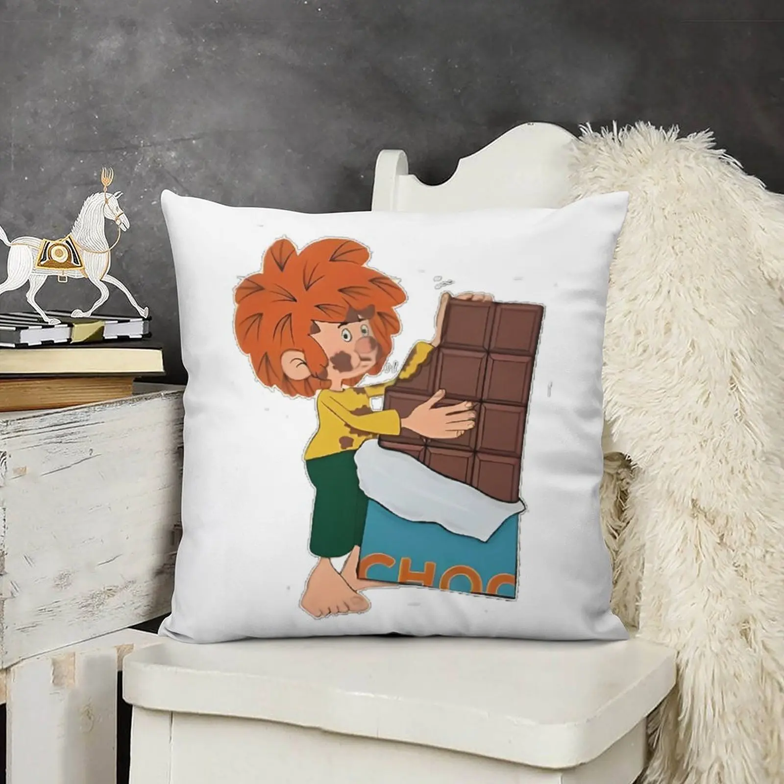 Pumuckl isst Sch Fisk Декоративная подушка аниме девушка Наволочки Подушки для кровати