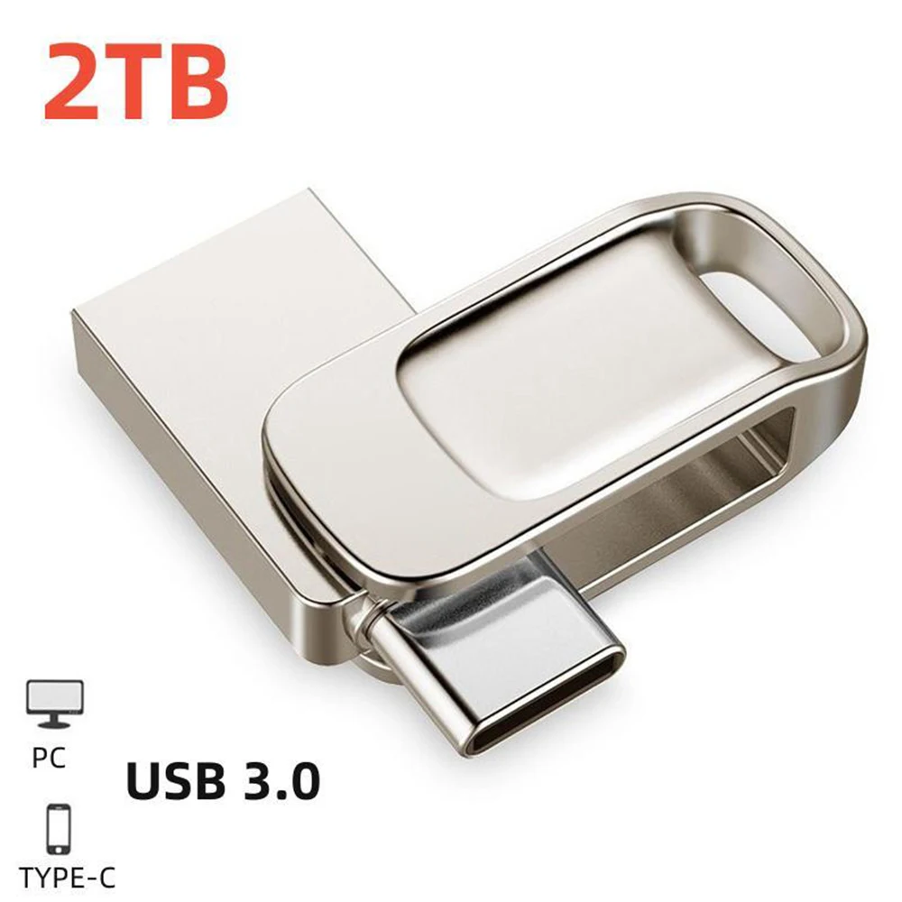 Новый U-диск Φ 1TB 512GB USB 3.0 Type-C Интерфейс 256GB 128GB для компьютера взаимная передача