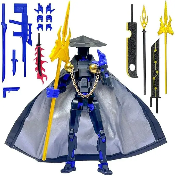 Многофункциональная 3D-печатная подвижная фигурка-манекен 13 Lucky Iron Fist Robot Toy Jianghu Swordsman 13 Lucky Dummy Anime Action Figure (art.: 3920da376744e) - 3920da376744e