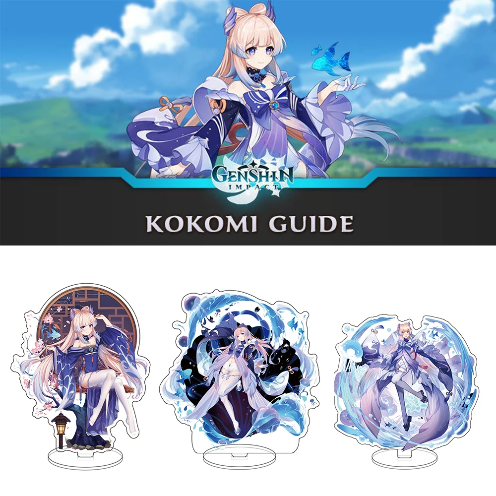 

Genshin Impact Kokomi Stand Plate Figue Yae Miko Keqing Ningguang Fan Faver Acrylic Figue Decor For Fans Destop Decoration