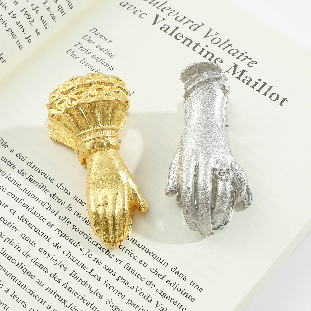 Женский зажим для книг в форме руки Винтажный блокнота металлический