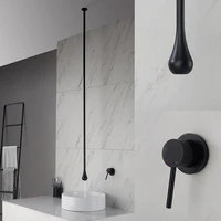water drop hang ceiling faucet bathroom basin bathtub tap solid brass wall mounted hot cold water sink mixer tub hardware