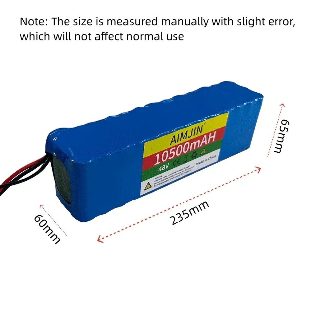 48 В 10500 мАч 20000 Вт 13S 3P стандартный для электровелосипеда 54 6 в электрический