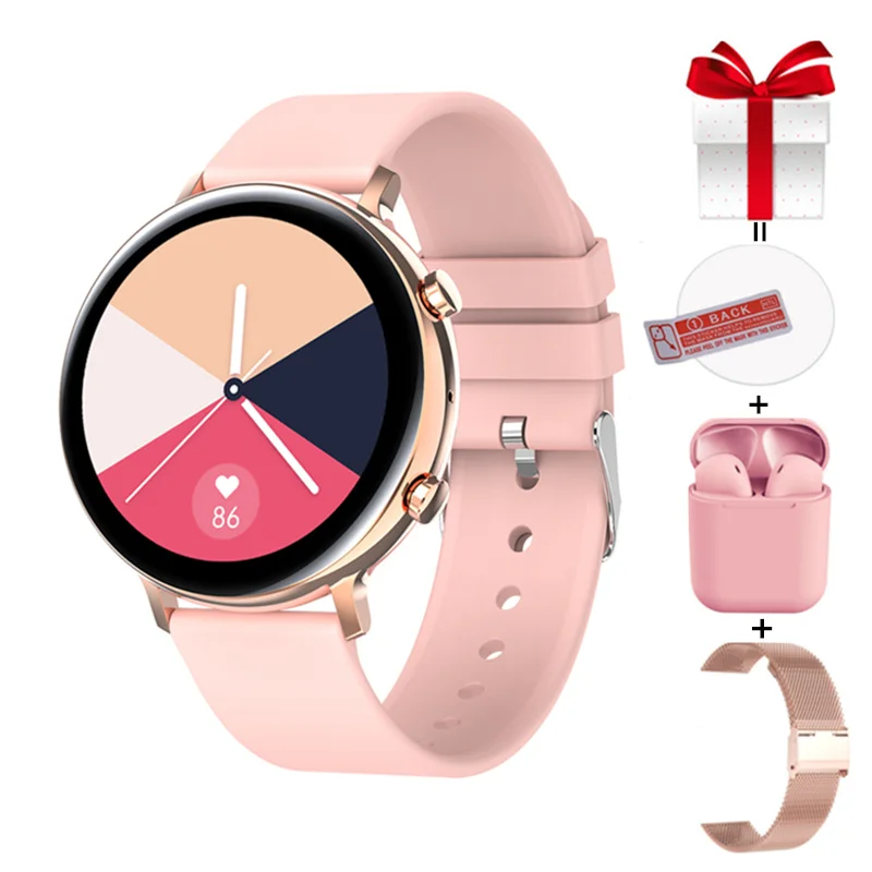 

GW33 Fitness Watch For Women Men 1.28inch Full Touch Screen Heart Rate Monitor Blood Pressure Oxygen ECG Answer Call Smartwatch