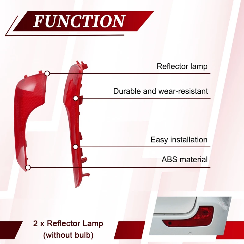 2 шт. автомобильный левый и правый задний отражатель для Ssangyong Rodius/Stavic2 Turismo 2013