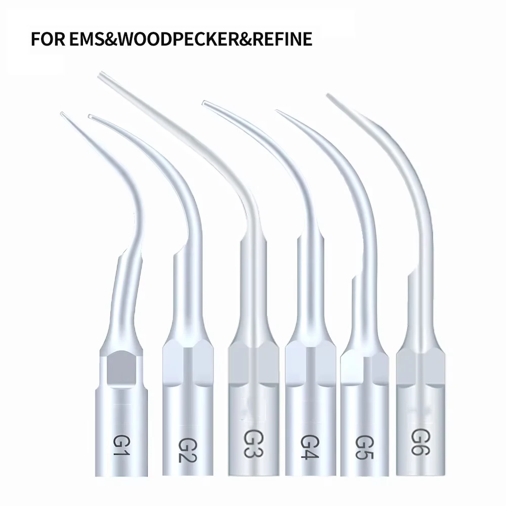 5 шт. насадки для стоматологического скейлера EMS Woodpecker усовершенствовать G1 G2 G3 G4 G5
