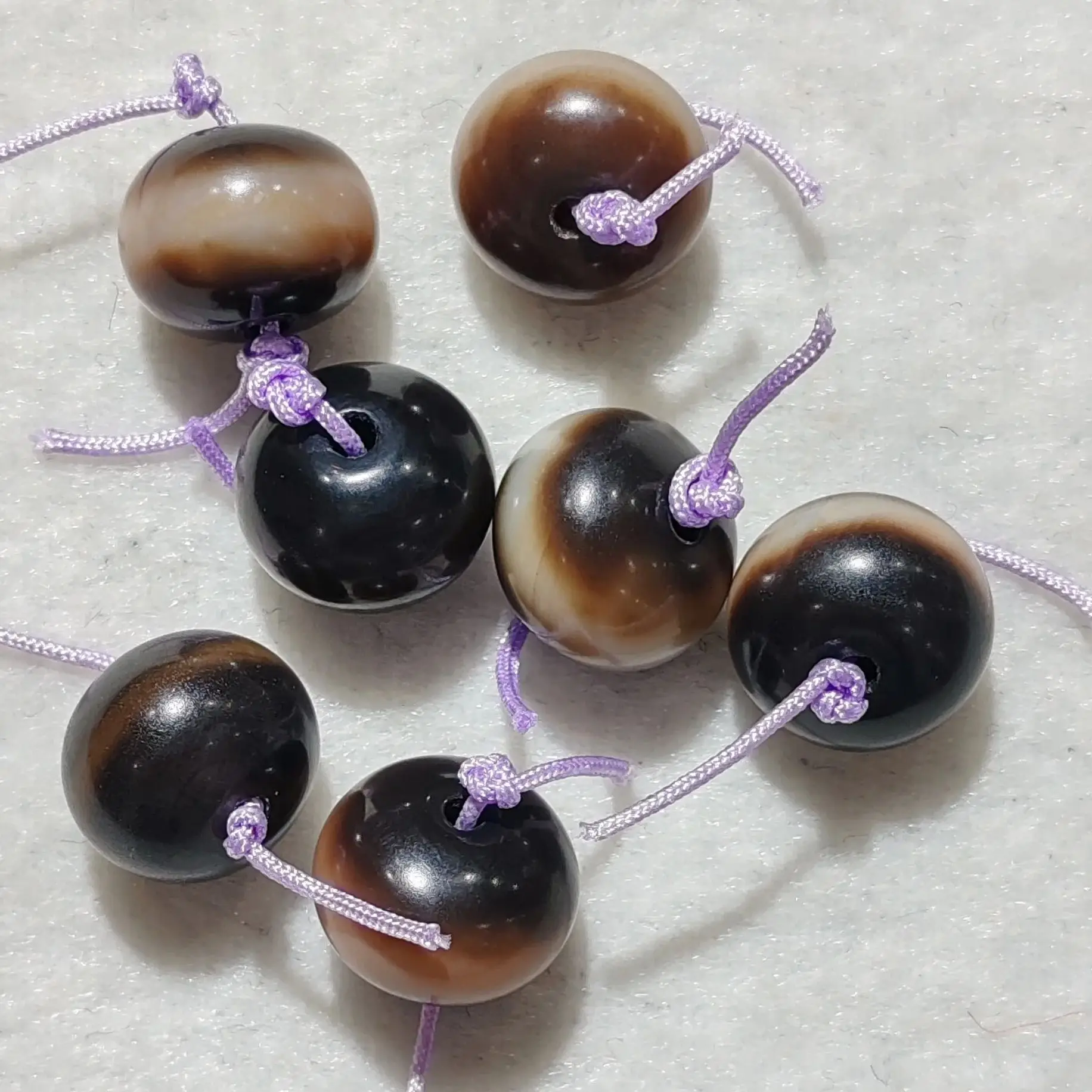 1 шт./партия бусины из натурального старого агата 12 мм