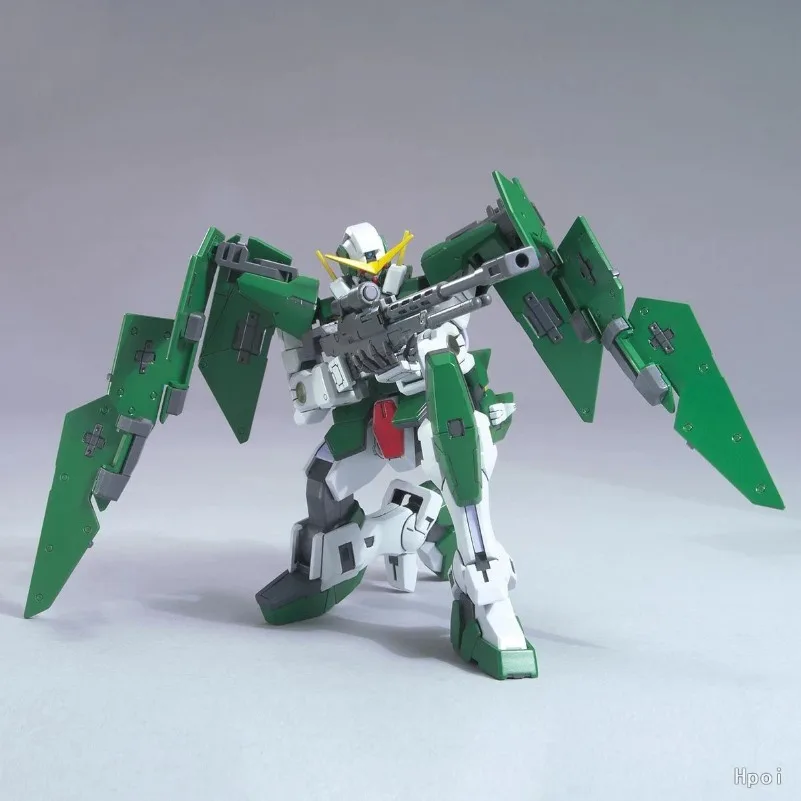 Фото Фигурки Bandai серии HG GN-002 Дайнамес Гандам, модель из аниме «Гандам 00», игрушки для демонстрации, подарки, оригинальная упаковка, коллекция. №1