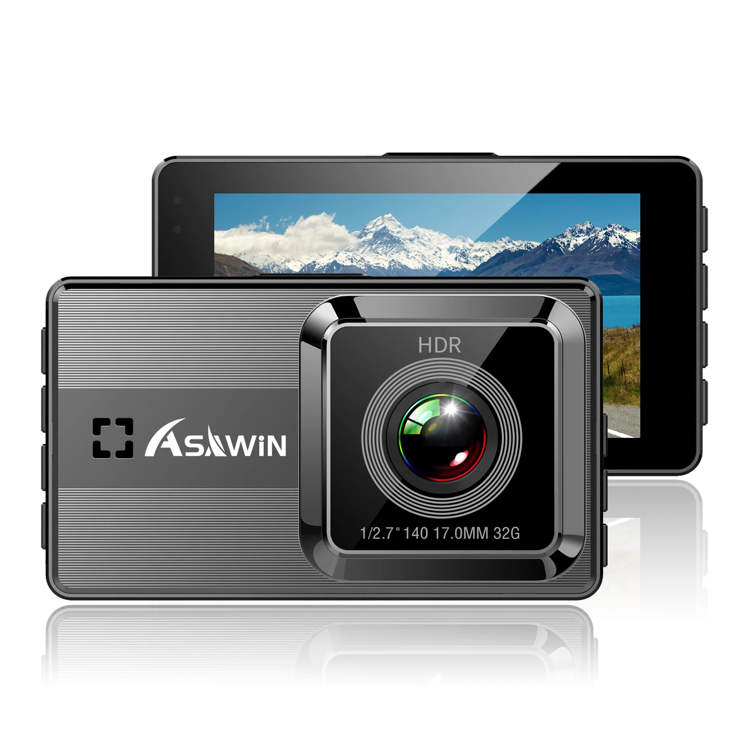 Asawin A12S Dual lens Dashcam Front And Back For Car Camera 24H Park Mode WDR HDR 3 inch IPS Night Vision images - 6