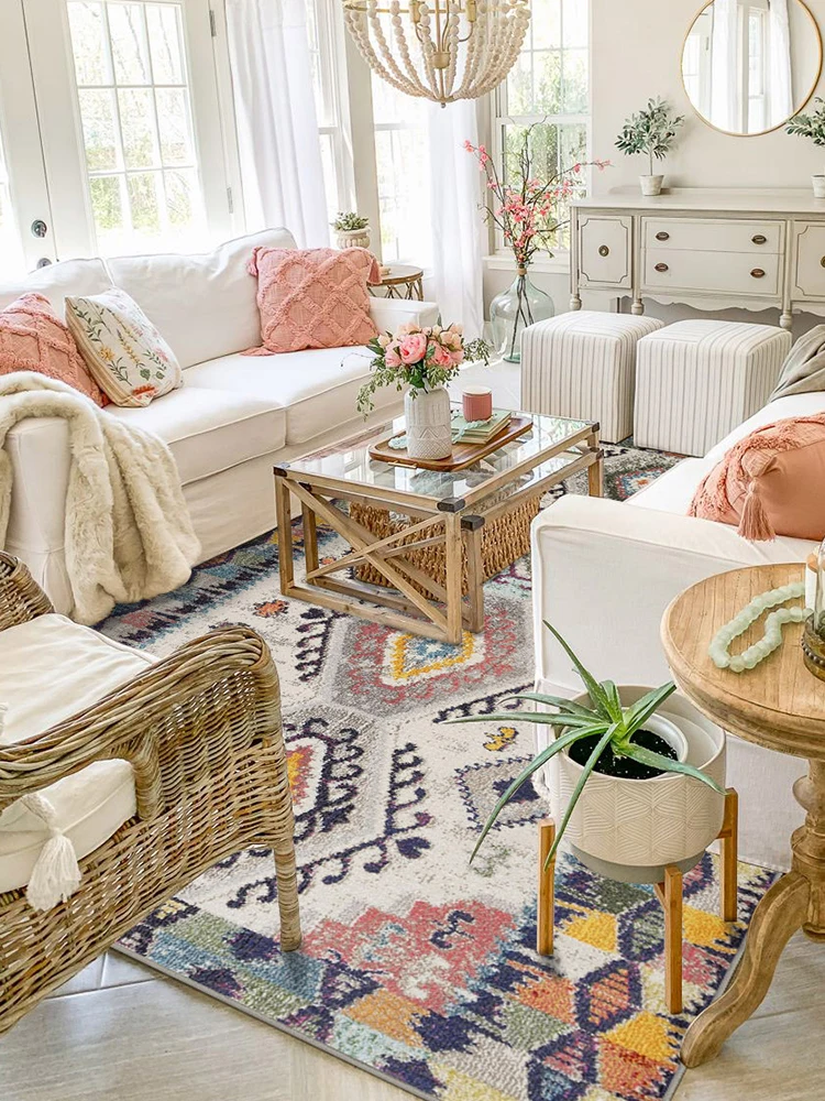 Винтажный марокканский ковер для гостиной этнические богемные спальни коврики и