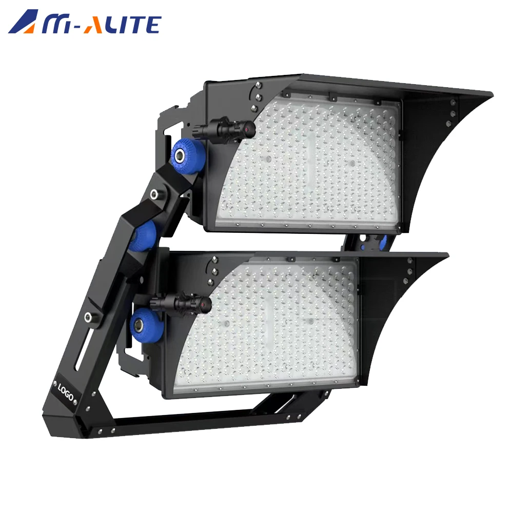 

500W Led Flood Light Outdoor 40000lm Bright Led Stadium Lights Daylight 7000K with 4 Modules Adjustable LED Outdoor Flood Lights