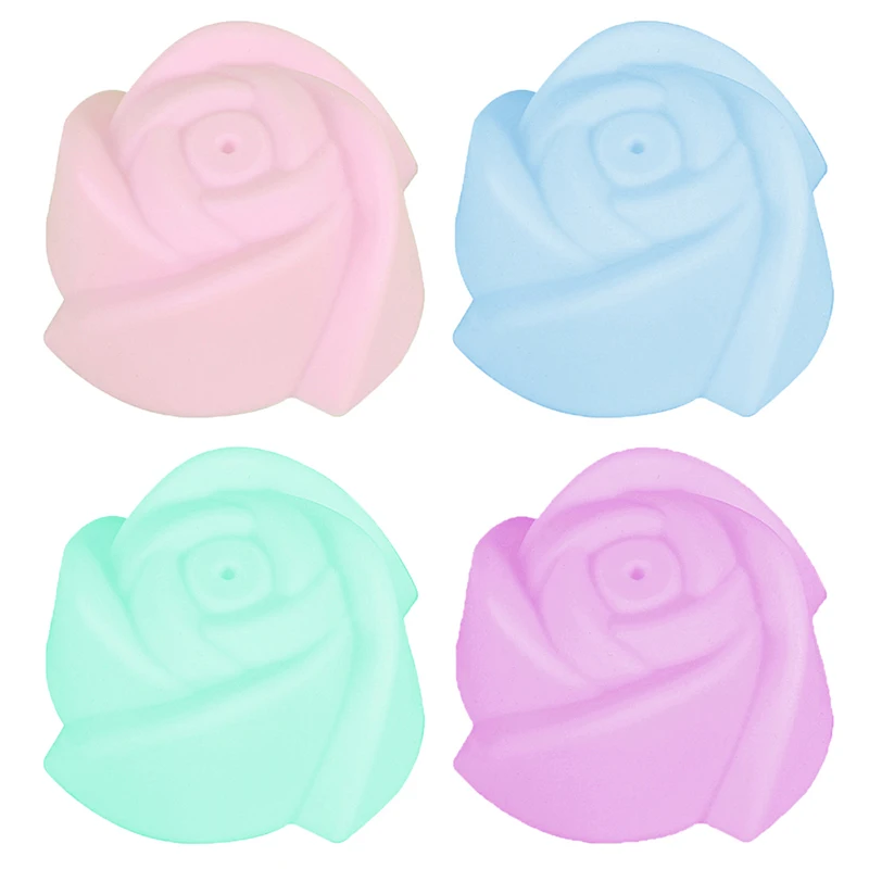 

1/4Pcs Silicone Rose Mould Reusable Cake Jelly Baking Molds Kitchen Tool Cupcake Maker Muffin Cup Kitchen Pastry Tool