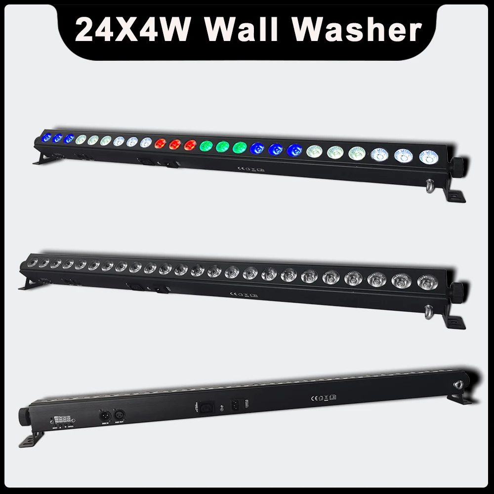 Новый железный лист 24X4W RGBW 4 в 1, светодиодный настенный светильник DMX512, сценический светильник для диджея, дискотевечерние НКИ, свадьбы, праздников, светильник страя доставка