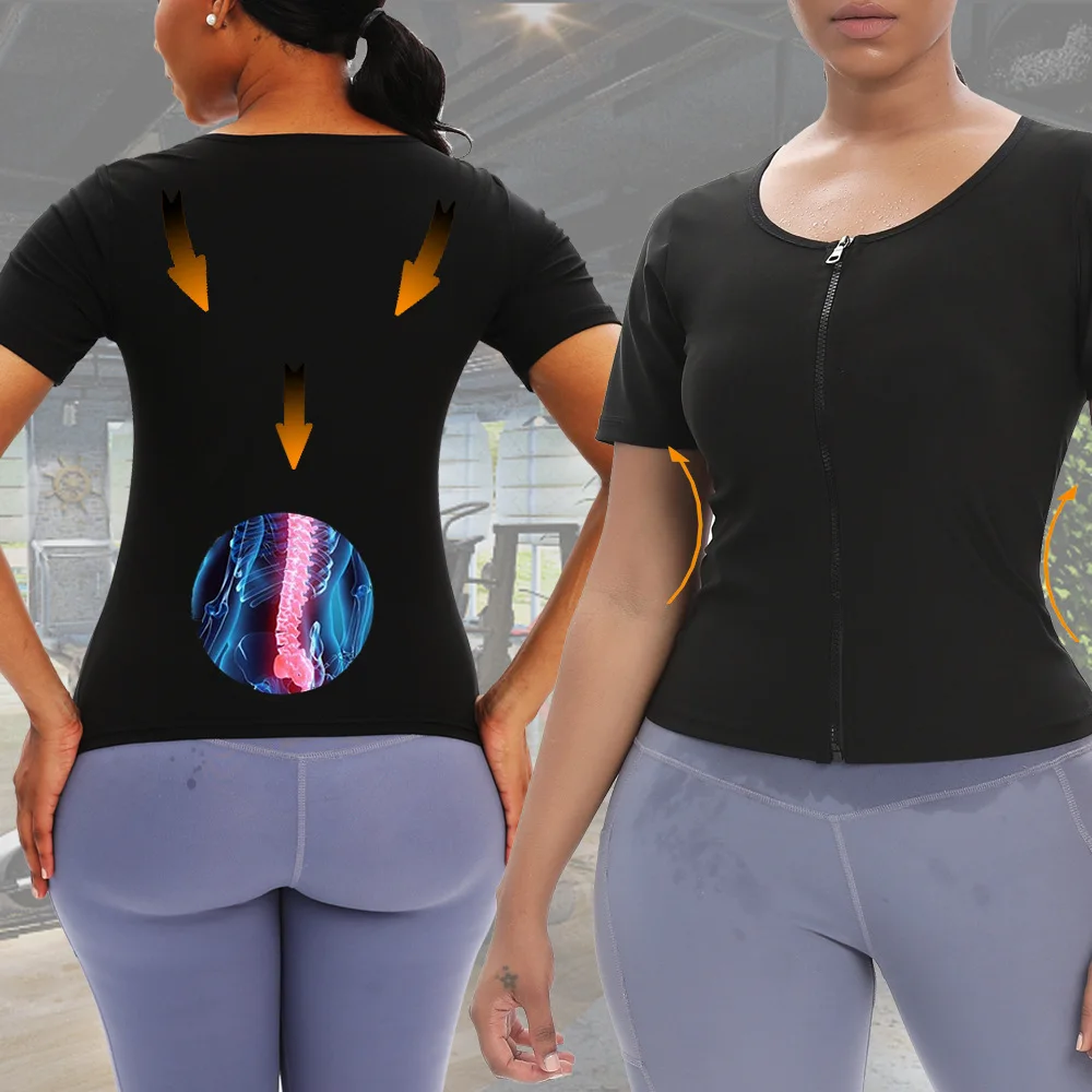 

Sauna Suit for Women Waist Trainer Vest for Women Sweat Tank Top Shaper for Women with Zipper
