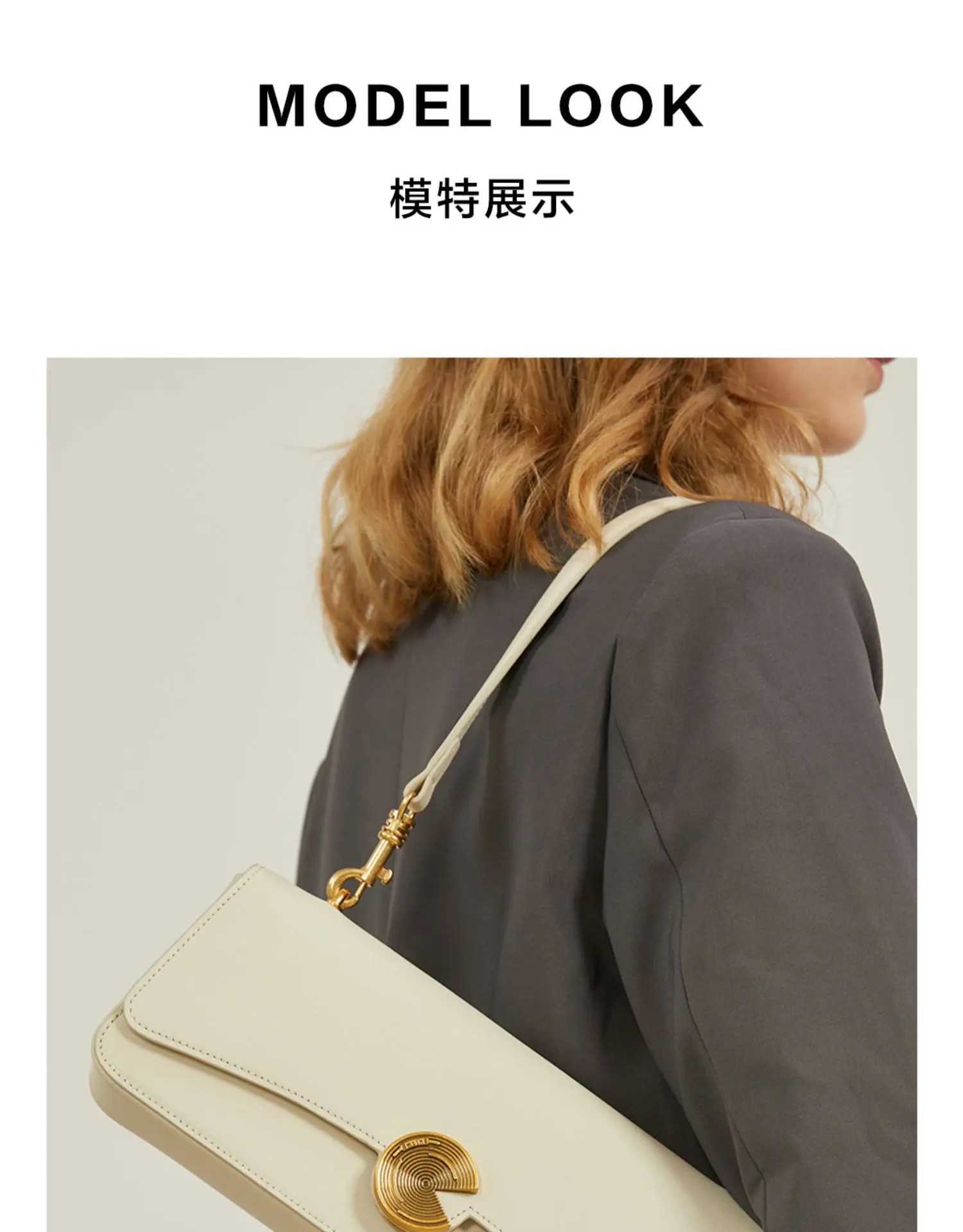 New 2023 autumn leather shoulder women's bag female cross bag senior sense handbag cowhide armpit bag