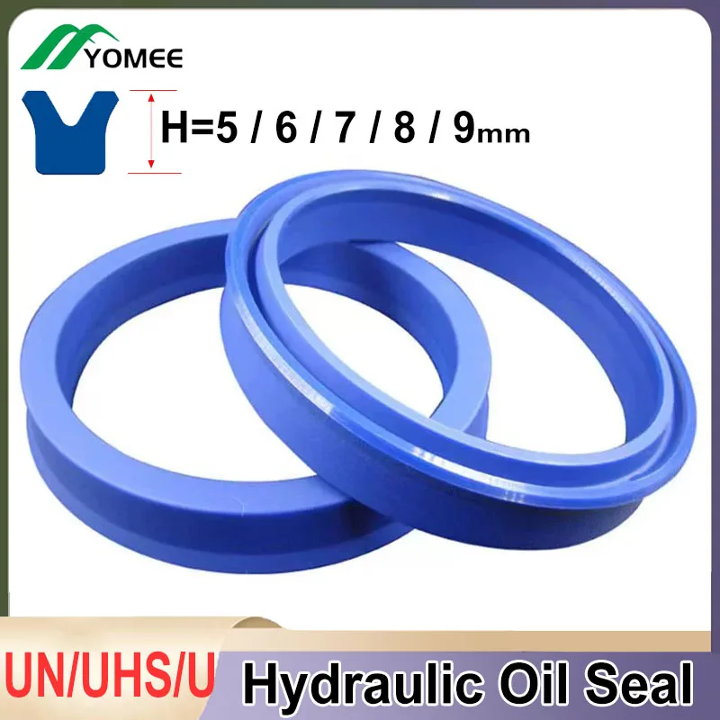 

UN Radial Shaft Hydraulic Seal Polyurethane Piston Shaft Piston Rod PU Single Lip U Cup Oil Seal Ring for Shaft hole UHS/U/Y