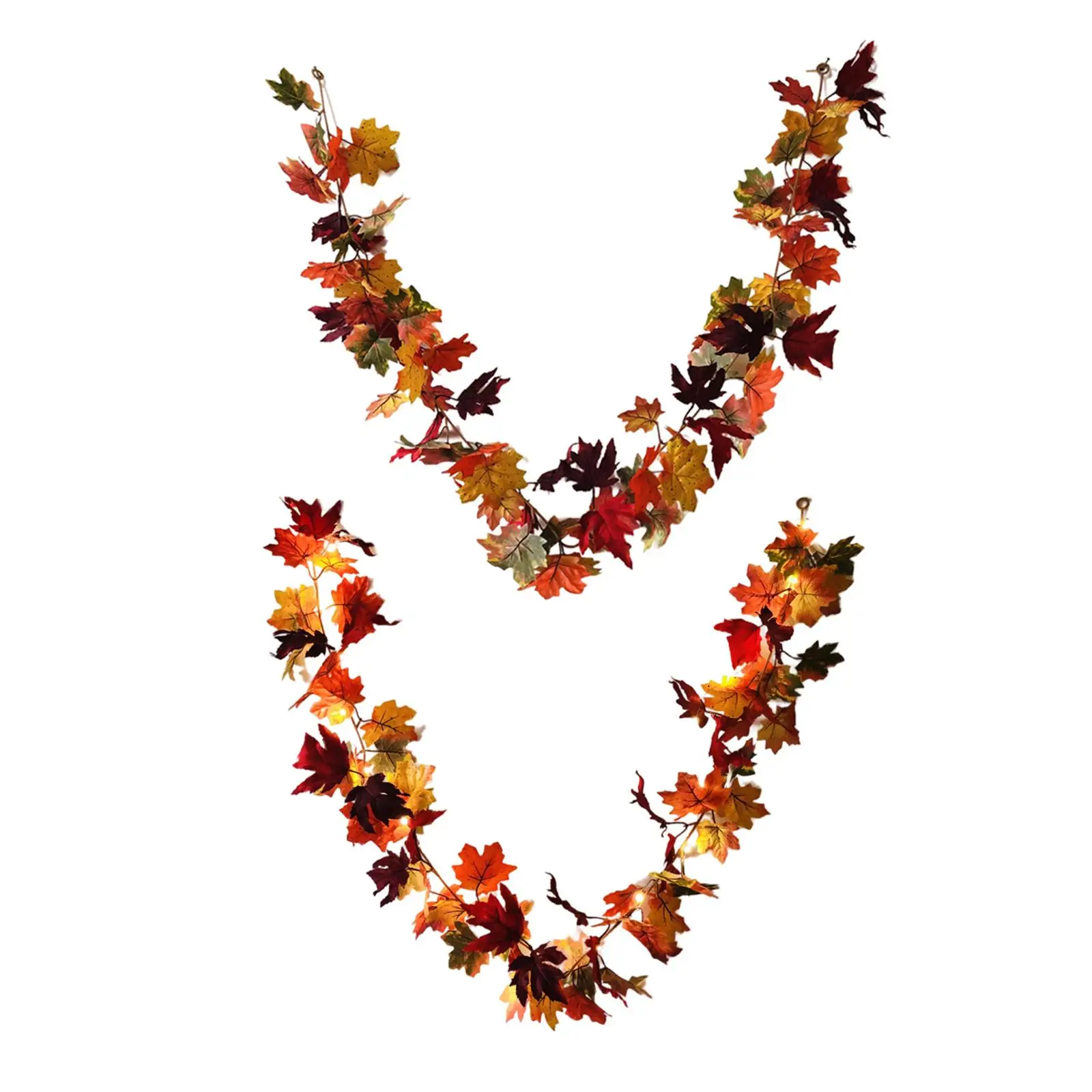 

1.7M Artificial Maple Leaves Rattan Fall Garland for Wall Christmas Decor