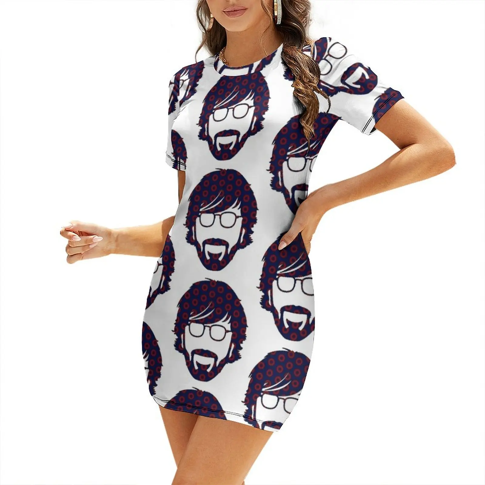 Trey Anastasio Phish Платье с короткими рукавами для женщин Женская одежда