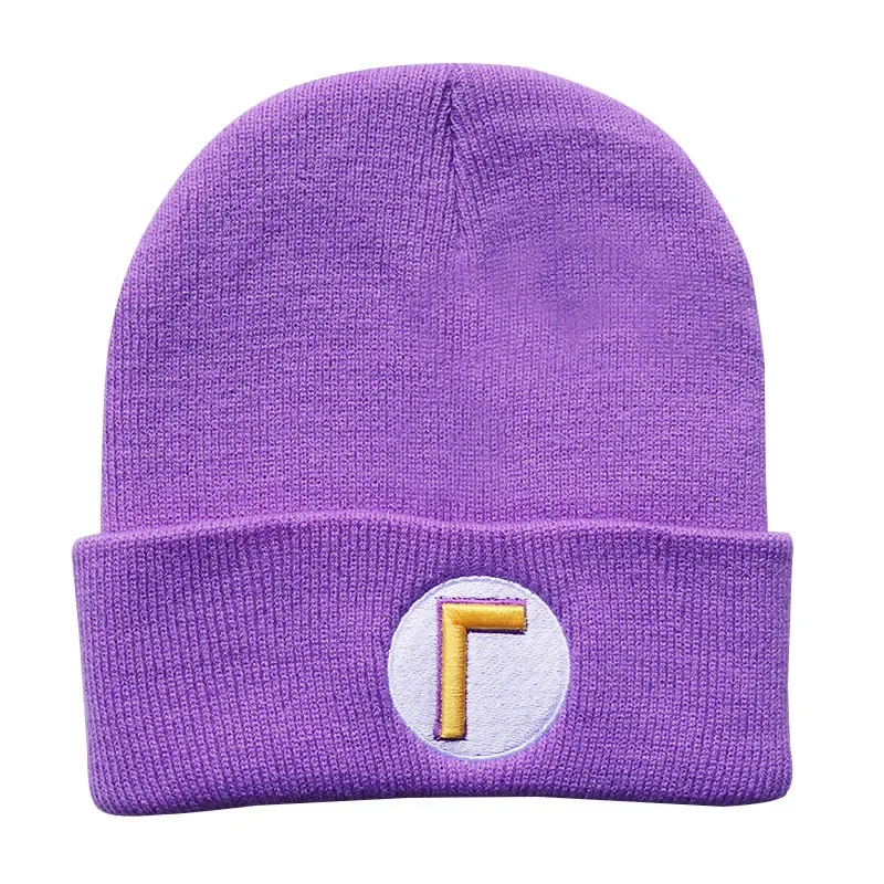 Шапка с вышивкой из акриловых волокон трикотажная шапка героями аниме Супер