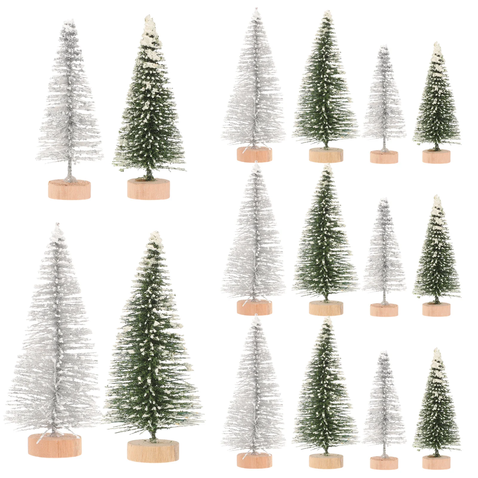 16 шт. мини-снежинка морозная елка Рождество DIY украшения домашняя настольная