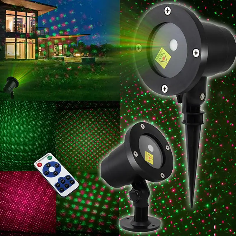 

RGB Flood Lighting Outdoor Christmas Star Laser LED Christmas Lights Projection Lawn Lamp Projector Stage Decor Lamp Dropship