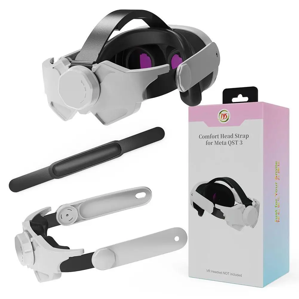 

Adjustable VR Headset Elite Strap Reduce Head Pressure Replacement Strap-Headband Enhanced Support Accessories for Meta Quest 3