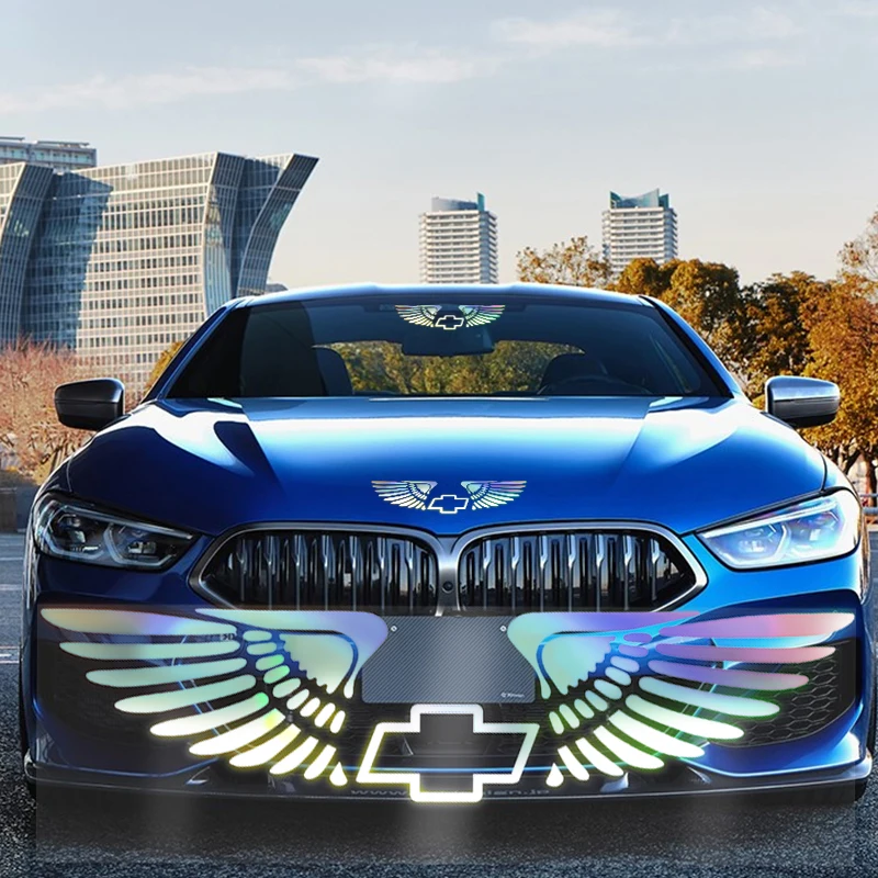 

Car Fashion Creative Body Glass Decoration Reflective Vinyl Laser Decal Stickers for Chevrolet Equinox Cruze Spark Sail Sonic Et