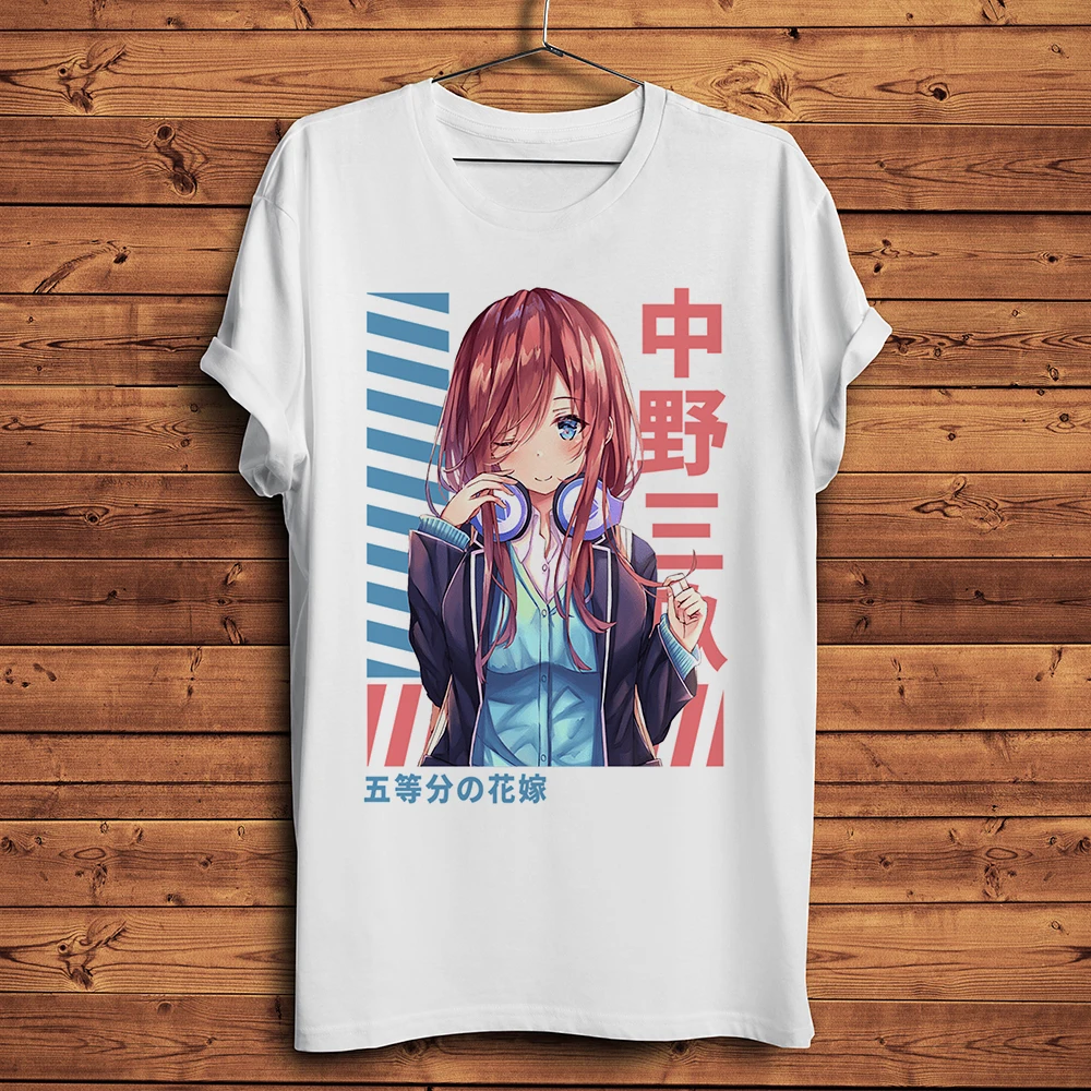 Фото Kawaii Waifu Ichika Nino Yotsuba Nakano забавная аниме футболка мужская футболка унисекс Otaku уличная одежда №2