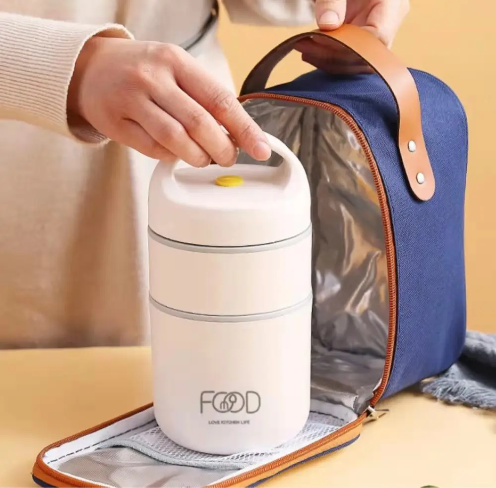 

Double-layer Keep Insulated Stainless Cup Children Food Box Steel School Thermal Soup Hot Thermos Container Lunch For Thermo Jar
