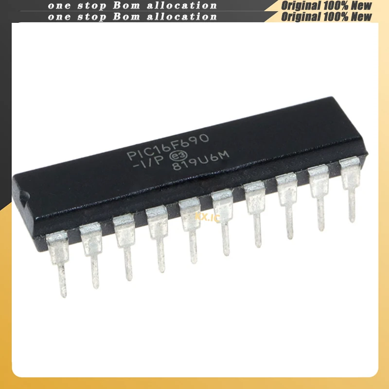 

10PCS/LOT PIC16F690-I/P PIC16F69 IC16F690-I DIP20 MStock NEW Original