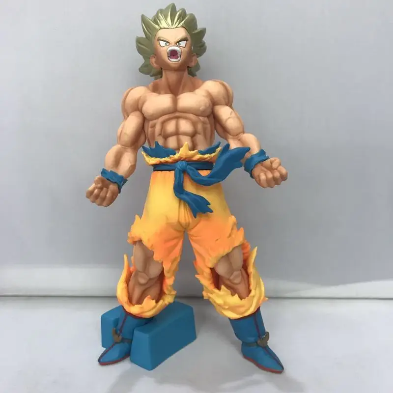 

18cm New Dragon Ball Anime Dolls Super Saiyan Vegeta Majin Buu White Hair Black Hair Standing Posture Goku Budokai Fighting Form