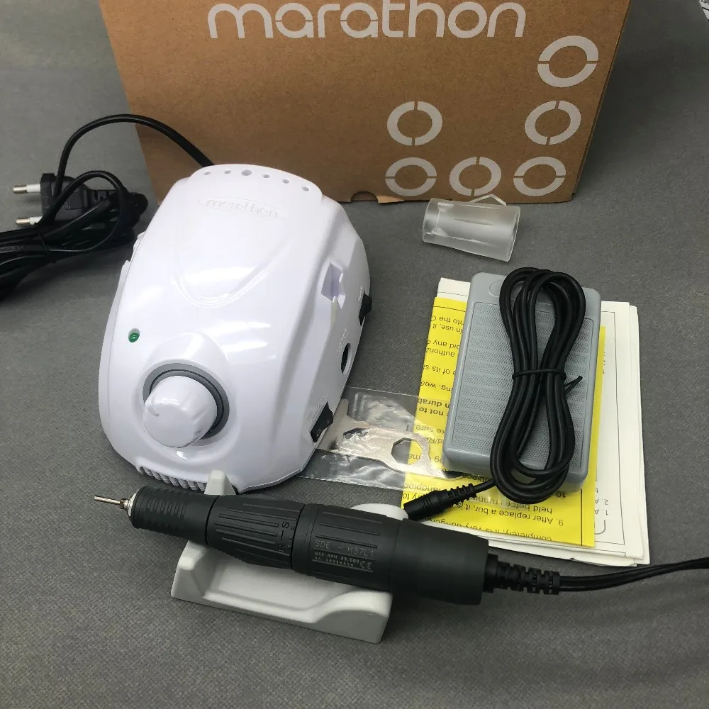 

Электродрель для ногтей BTMARATHON champion-3 H37L1 с ручкой, 35000 об/мин, мощная шлифовальная машинка с микромотором 210, инструменты для дизайна ногтей