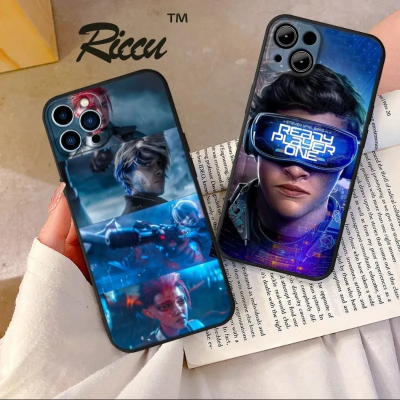 

R-Ready Player One Phone Case FOR IPhone 14 13 11 12 Pro 8 7 Plus X Pro MAX XR XS MINI Soft Silicone Black Covers