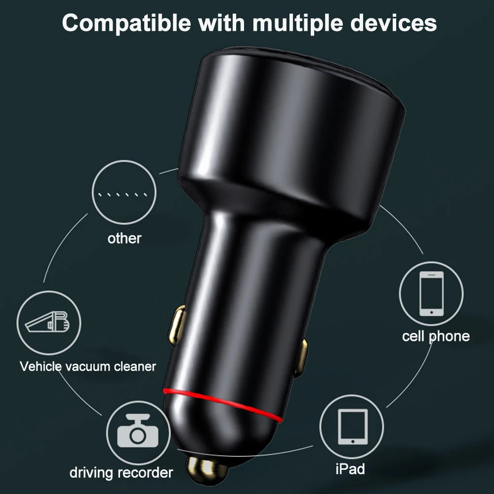 USB Car Charger 200W 125W Super Fast Charger 100W 65W PD Type-C Quick Charge3.0  For HUAWEI OPPO VOOC IPhone Xiaomi Mobile Phone