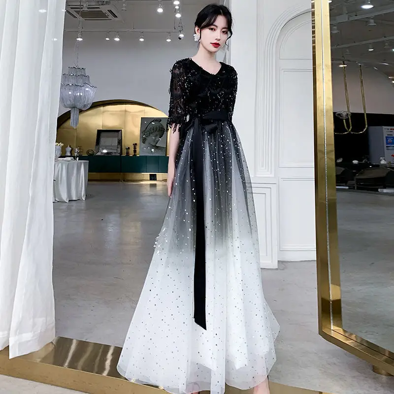 

Banquet evening dress dress female 2022 new student adult ceremony birthday long dress can be worn at ordinary times