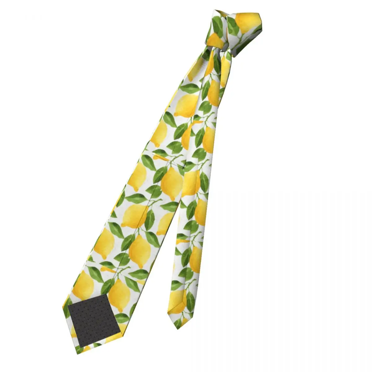 Акварельный лимонный галстук, мужской и женский галстук из полиэстера, 8 см, галстук для мужчин, Модный женский галстук, реквизит для свадебн...