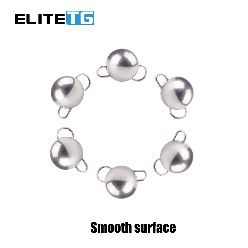 Elite TG 10PCS Cheburashka Sinker Tungsten jig head weight,1g 1.5g 2g 3g 5g 7g,cheburashka weight For Soft Worm Bait Accessories enlarge