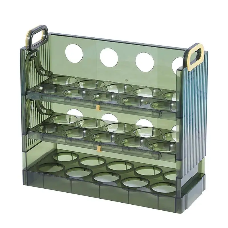 

Egg Refrigerator Storage Box Can Be Reversible Three Layers of 30 Egg Cartons Home Kitchen Egg Tray Multi-layer Egg Rack Hot NEW
