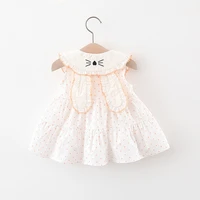 childrens skirts girls dress summer infant children girl baby doll collar rabbit ears polka dot princess skirt
