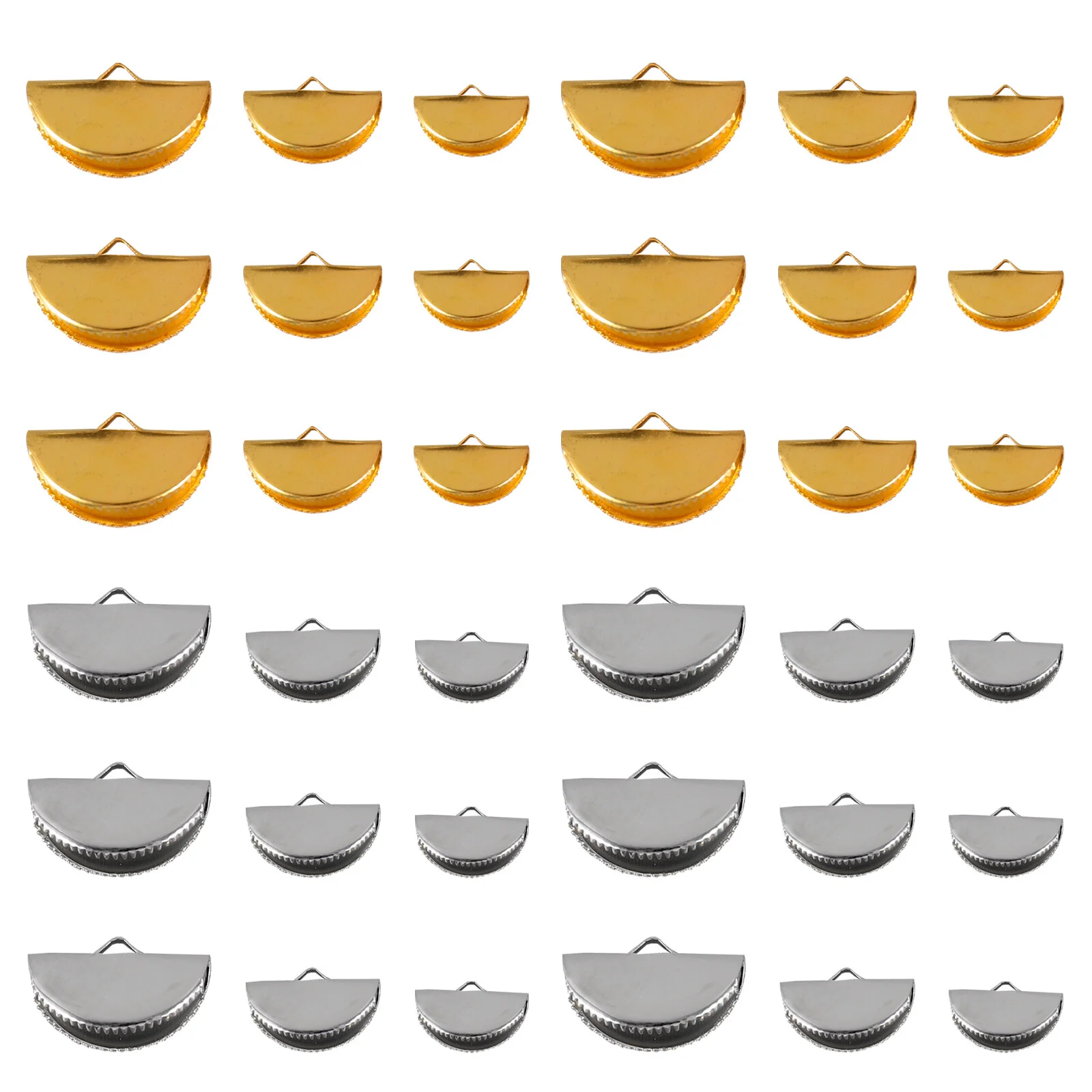 300 Pcs Jewelry Making Accessories Crimps Jewels Crafts Beaded Fastener Ends Necklace Cord Line Connectors