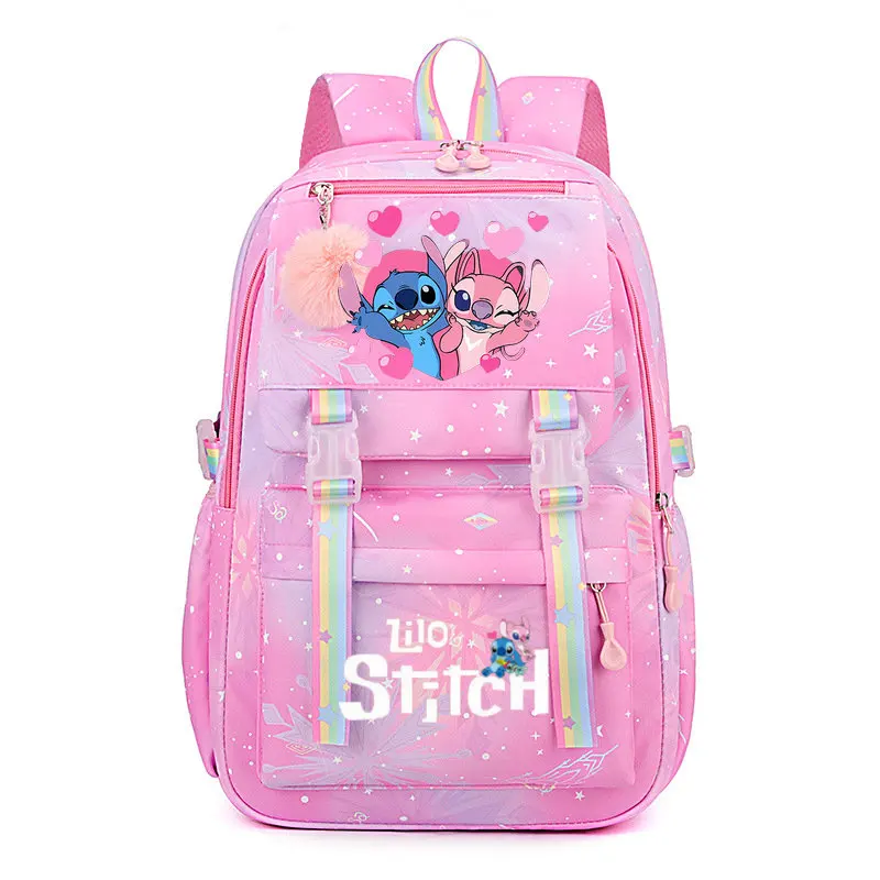 Фото Женские рюкзаки HotLilo и Stitch, женский рюкзак, дорожная сумка, рюкзаки, школьная сумка для девочек-подростков, сумка для книг, Mochila №3