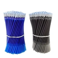 20pcsset office gel pens erasable refill rod magic erasable pen refill 0 5mm blue black ink school stationery writing tool gift
