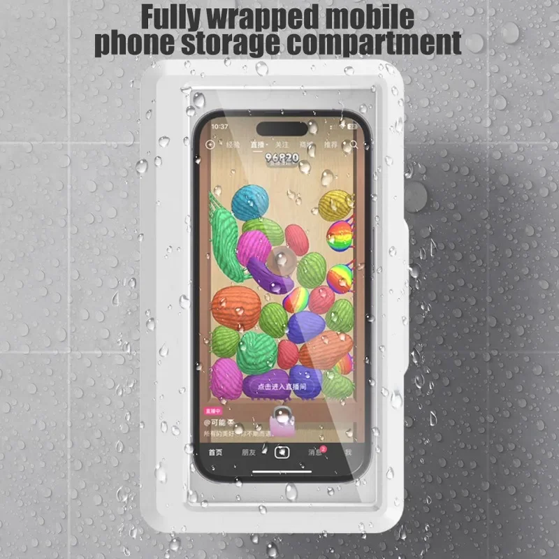 Водонепроницаемый держатель для телефона настенный чехол в ванной комнате