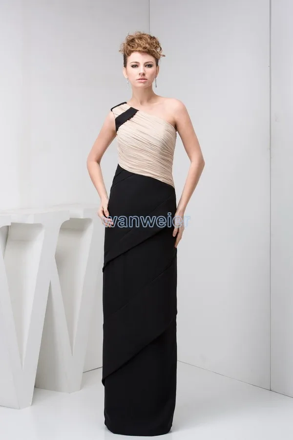 

free shipping vestido de festa 2018 new design arrival hot custom pleat one shoulder prom gown real photo bridesmaid dresses