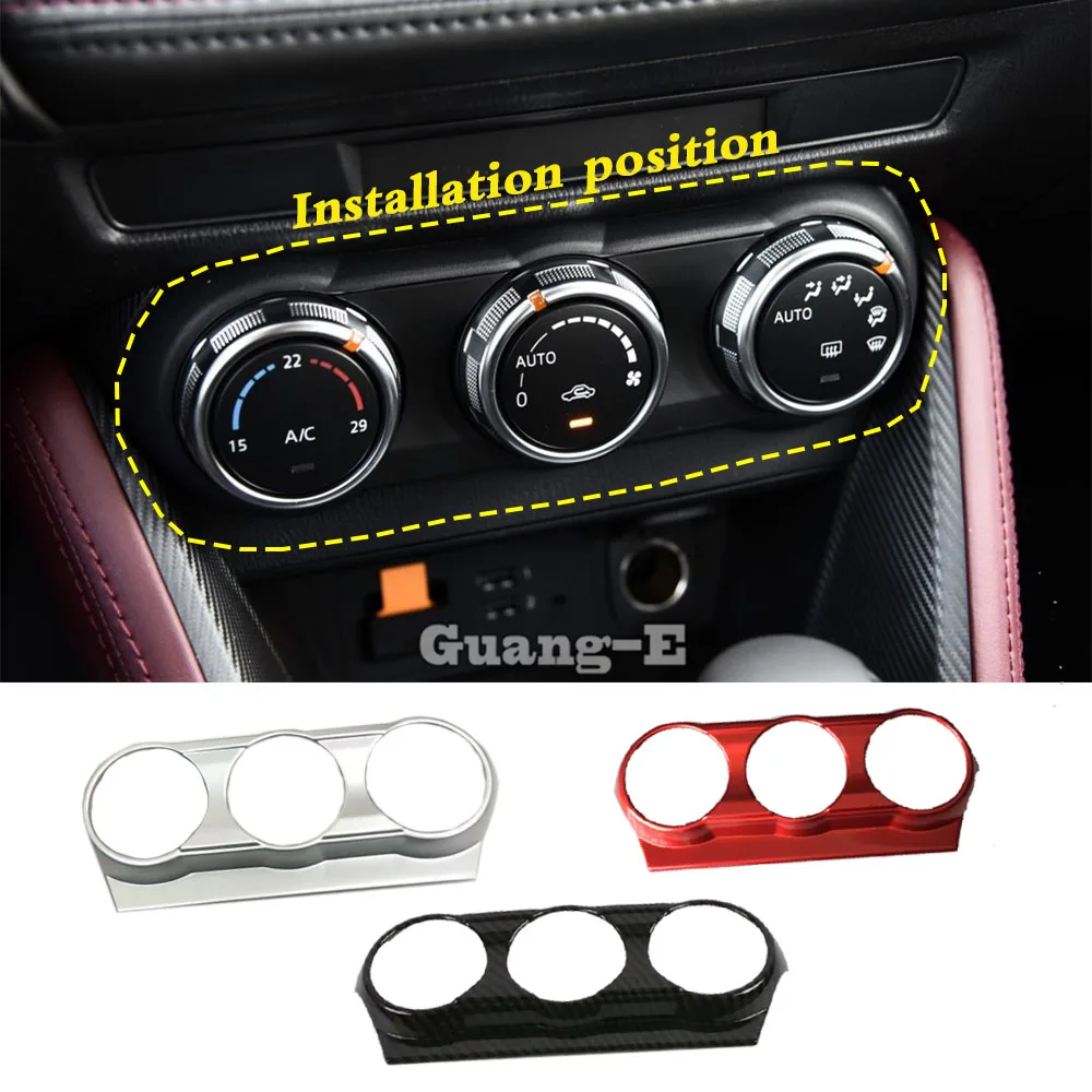 

Car Cover Trim Middle Up Air Conditioning Switch Button Temperature Outlet Vent For Mazda 2 Demio 2015 2016 2017 2018 2019 2020