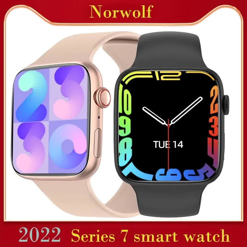 

2022 Men Women NFC Door Access Unlock Smartwatch Wireless Charging Bluetooth Call Fitness Bracelet Custom Watch Face