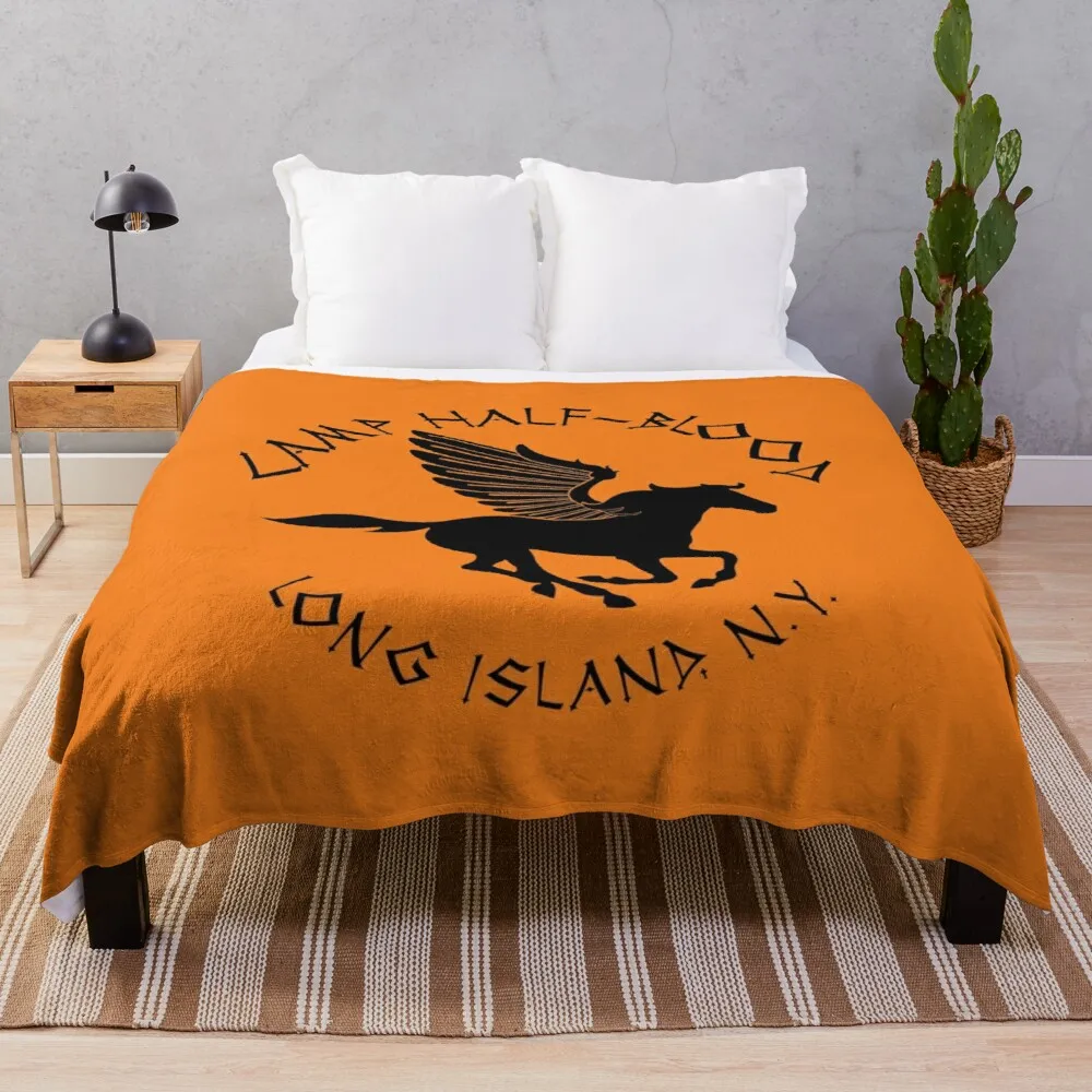 

Camp Half-Blood Throw Blanket luxury designer blanket textile for winter home summer cottons jacquard blankets ands