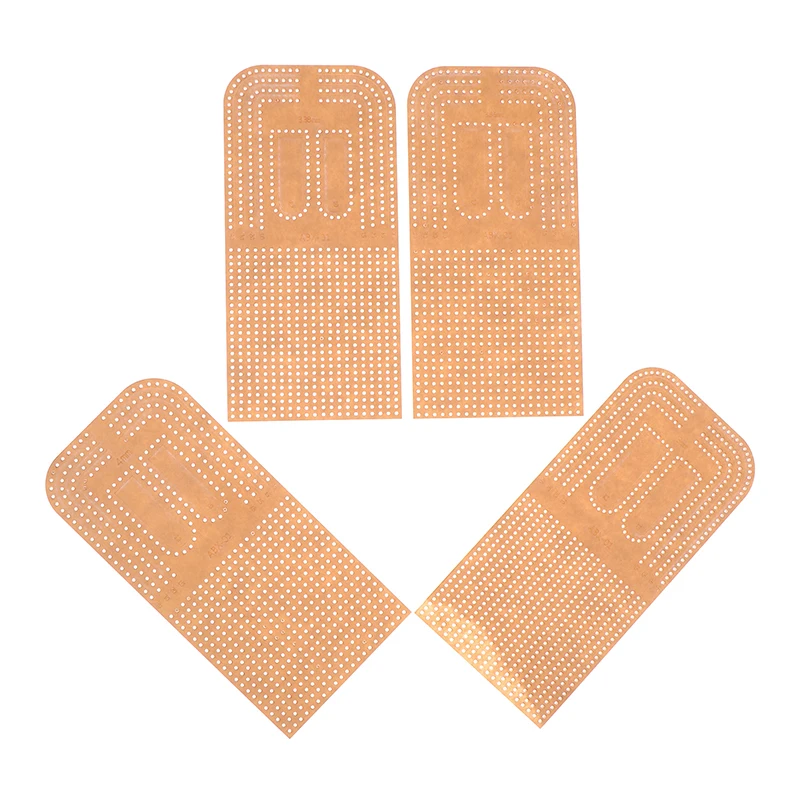Acrylic Punching Positioning Drilling Ruler Leather Craft Patchwork Calculation Template Stencil DIY Sewing Tool