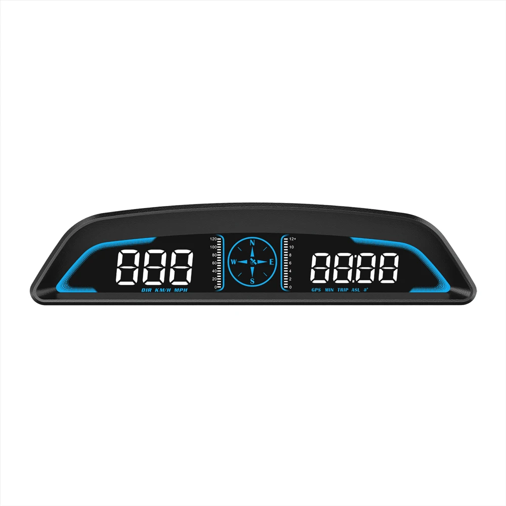 

Автомобильный GPS-спидометр, Спидометр с компасом для измерения высоты и скорости, сигнал о превышении скорости 0-100 км/ч, время ускорения для ...