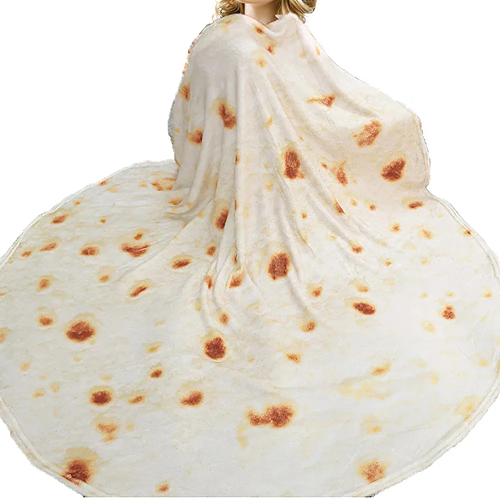 Фланелевое Одеяло Tortilla Пита Флисовое одеяло флисовое смешное клетчатое плюшевое
